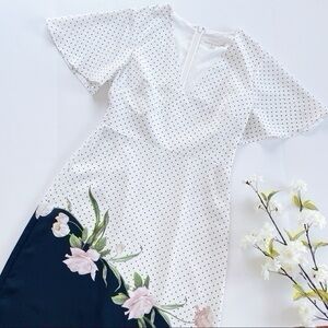 NEW Ted Baker Danee Elderflower Midi Dress